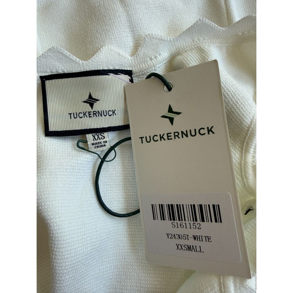 Tuckernuck White Ric Rac Compression Tank - Picture 5 of 7